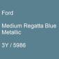 Preview: Ford, Medium Regatta Blue Metallic, 3Y / 5986.